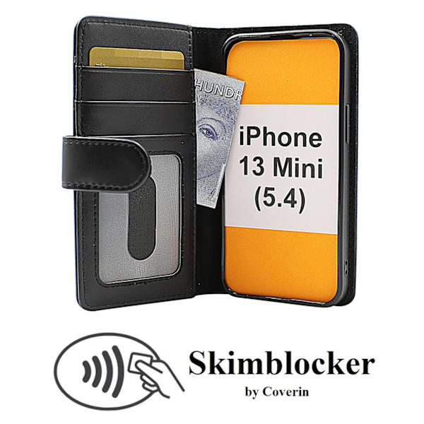 Skimblocker Plånboksfodral iPhone 13 Mini (5.4) Lila