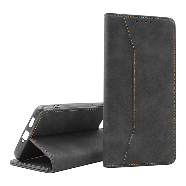 Fancy Standcase Wallet iPhone 14 (6.1) Svart