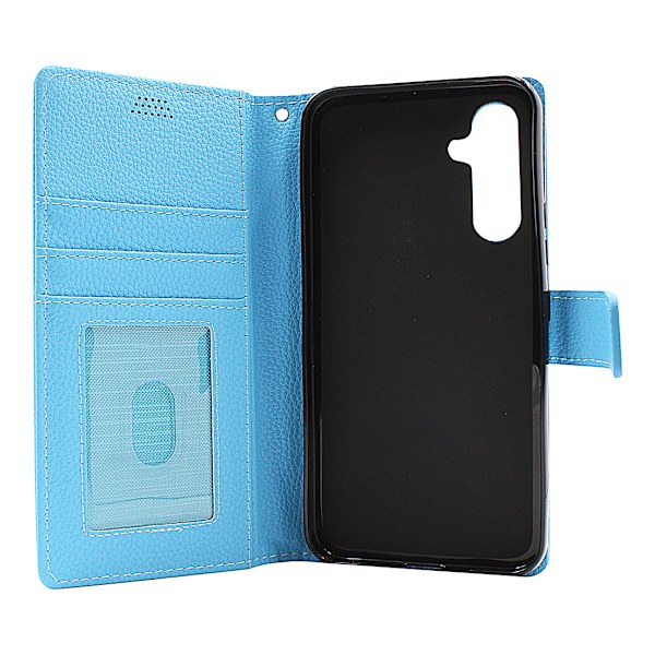 New Standcase Wallet Samsung Galaxy A54 5G Ljusblå