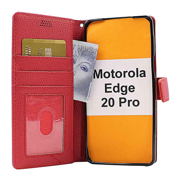 New Standcase Wallet Motorola Edge 20 Pro Brun