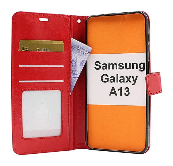 Crazy Horse Wallet Samsung Galaxy A13 (A135F/DS) Grön
