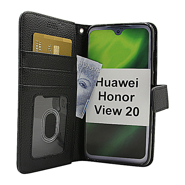 New Standcase Wallet Huawei Honor View 20 Svart