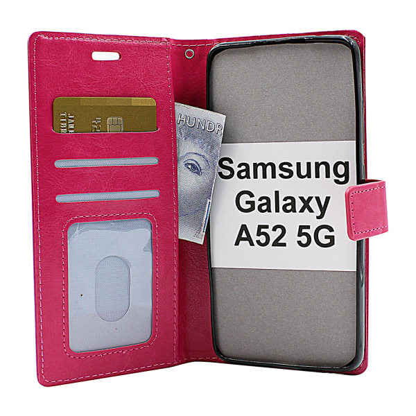 Crazy Horse Wallet Samsung Galaxy A52 5G (A525F / A526B) Turkos