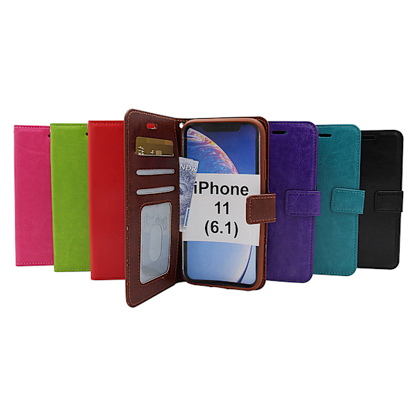 Crazy Horse Wallet iPhone 11 (6.1) Brun