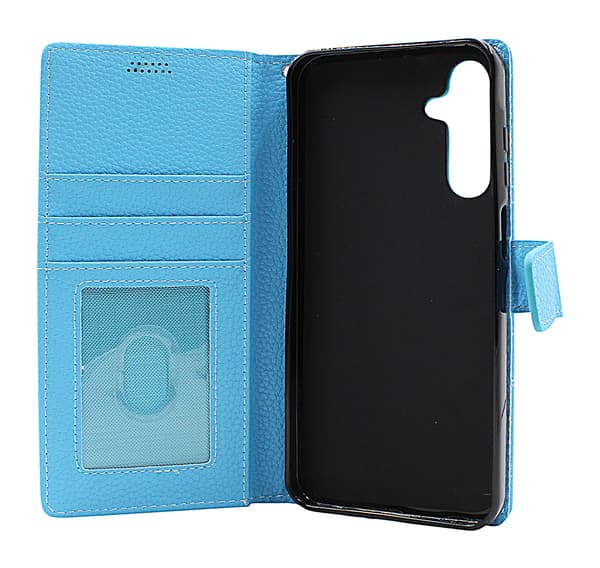 New Standcase Wallet Samsung Galaxy A25 5G (SM-A256B/DS) Ljusblå