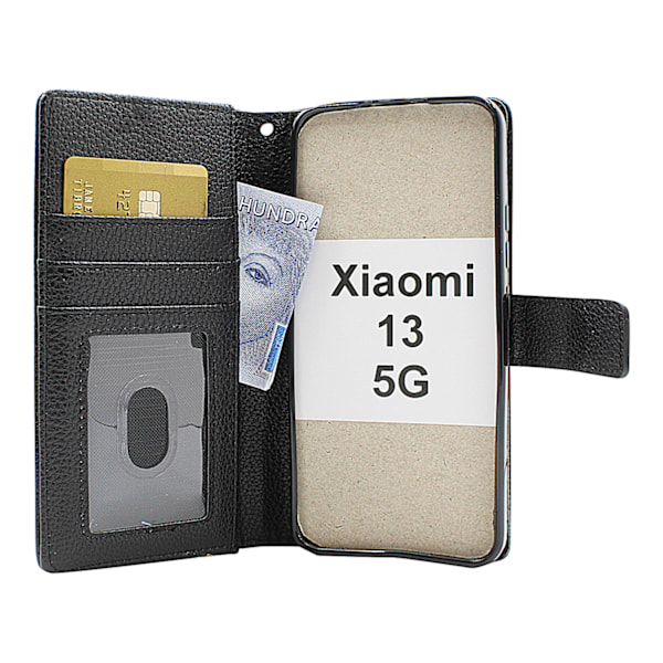 New Standcase Wallet Xiaomi 13 5G Svart