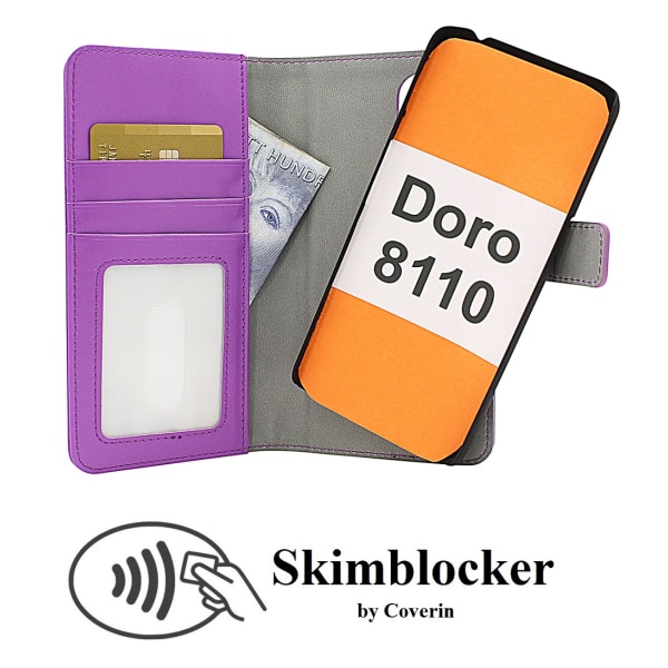 Skimblocker Magnet Fodral Doro 8110 Lila