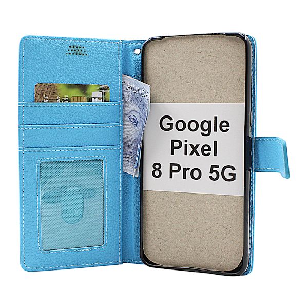 New Standcase Wallet Google Pixel 8 Pro 5G Röd
