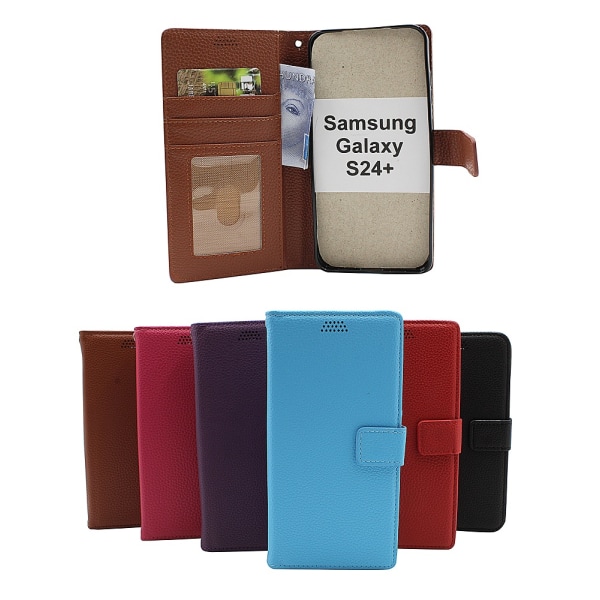 New Standcase Wallet Samsung Galaxy S24 Plus 5G (S926B/DS) Ljusblå