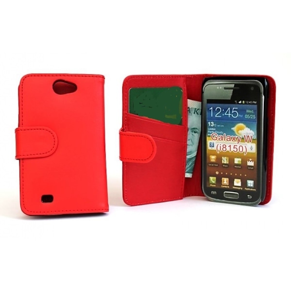 Plånboksfodral Samsung Galaxy W (i8150) Svart