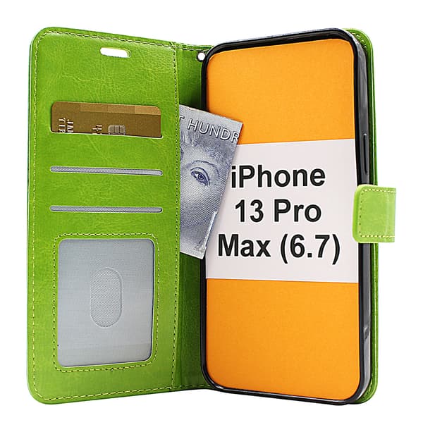Crazy Horse Wallet iPhone 13 Pro Max (6.7) Brun