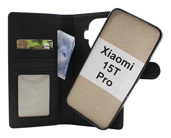 Skimblocker Xiaomi 15T Pro Magnet Plånboksfodral