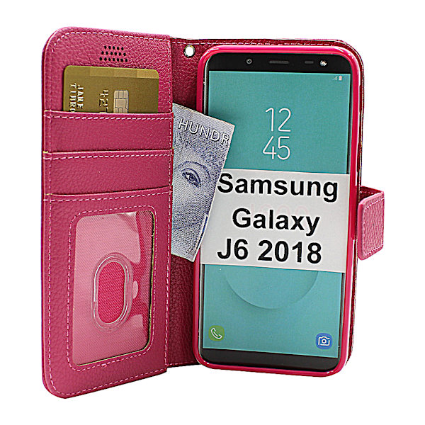 New Standcase Wallet Samsung Galaxy J6 2018 (J600FN/DS) Hotpink