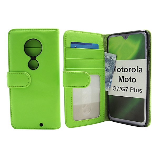 Skimblocker Plånboksfodral Motorola Moto G7 / Moto G7 Plus Grön