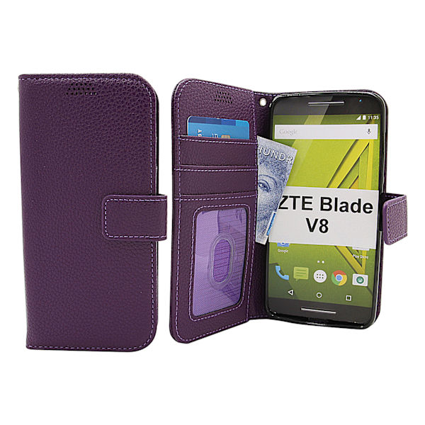 New Standcase Wallet ZTE Blade V8 Lila