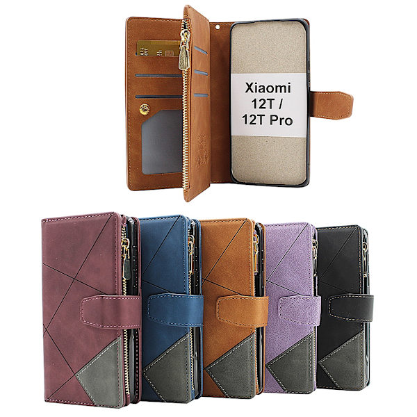 XL Standcase Lyxfodral Xiaomi 12T / 12T Pro 5G Svart