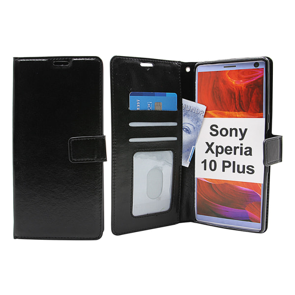 Crazy Horse Wallet Sony Xperia 10 Plus Svart