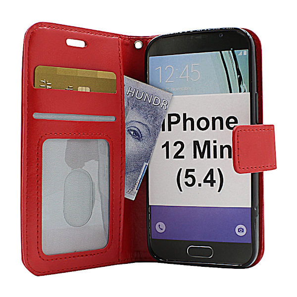 Crazy Horse Wallet iPhone 12 Mini (5.4) (Svart) Svart