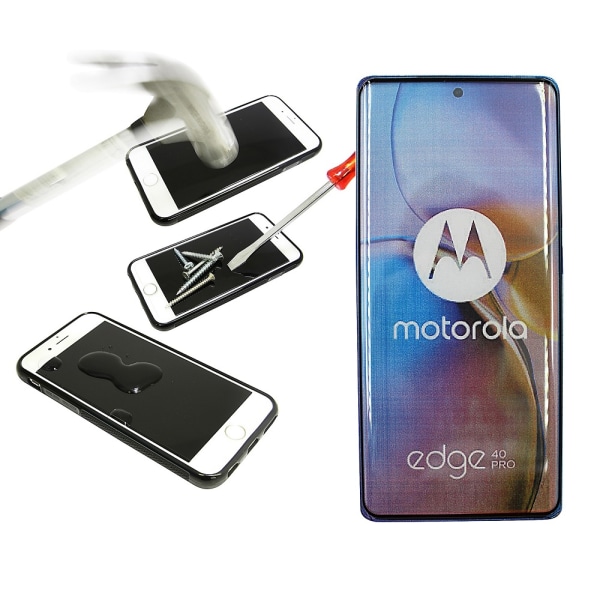 Full Frame Glas skydd Motorola Edge 40 Pro 5G