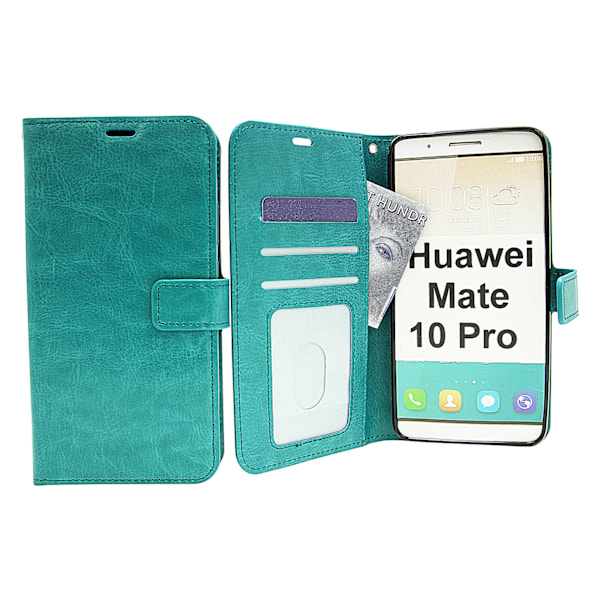 Crazy Horse Wallet Huawei Mate 10 Pro Turkos
