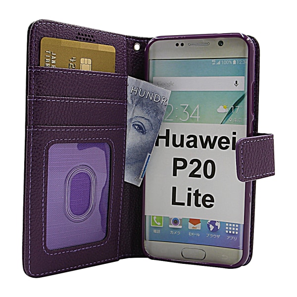 New Standcase Wallet Huawei P20 Lite (ANE-LX1) Svart