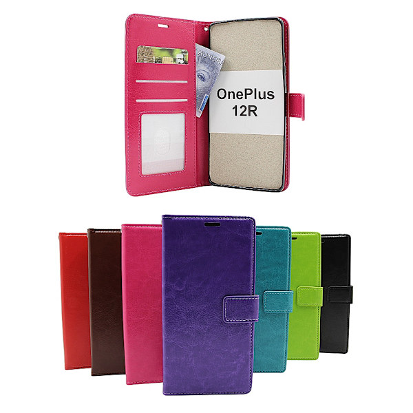 Crazy Horse Wallet OnePlus 12R 5G Brun