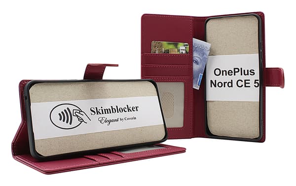 Skimblocker OnePlus Nord CE5 (CPH2719) Plånboksfodral Glitter Pink
