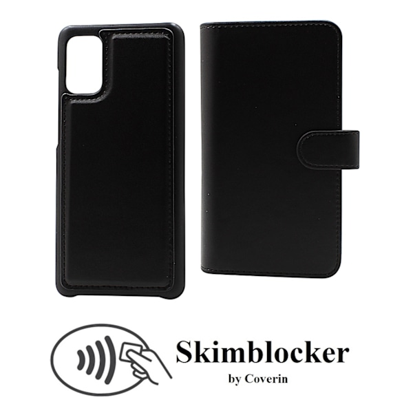 Skimblocker XL Magnet Wallet Samsung Galaxy A41 Svart