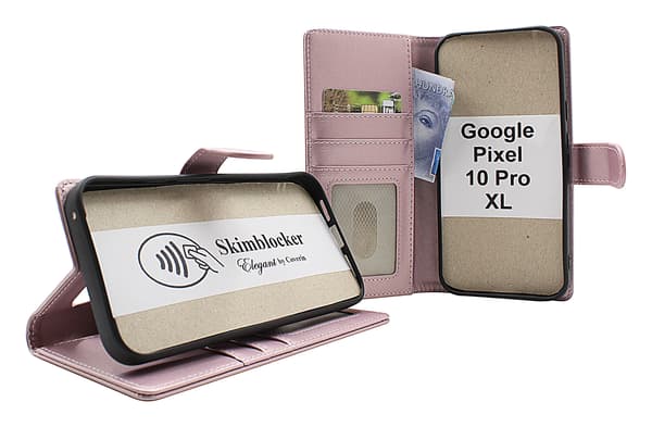 Skimblocker Plånboksfodral Google Pixel 10 Pro XL Brandy