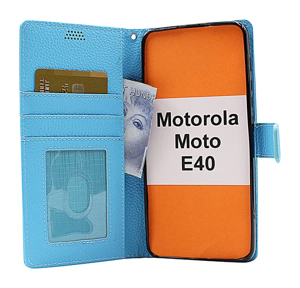 New Standcase Wallet Motorola Moto E40 Röd