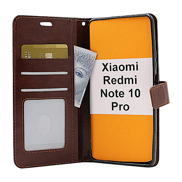 Crazy Horse Wallet Xiaomi Redmi Note 10 Pro Grön