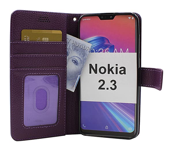 New Standcase Wallet Nokia 2.3 (Svart) Brun