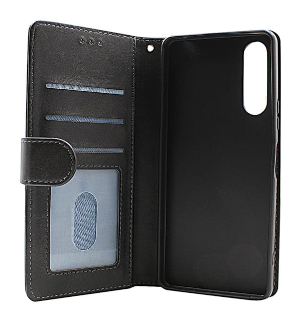 Zipper Standcase Wallet Sony Xperia 10 V 5G Grå