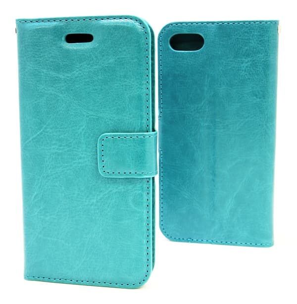 Crazy Horse Wallet iPhone 7 Turkos