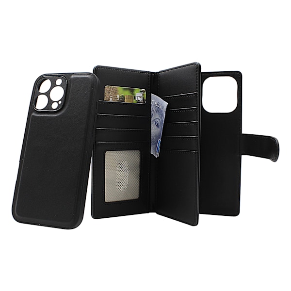 Skimblocker iPhone 16 Pro Max XL Magnet Plånboksfodral Svart
