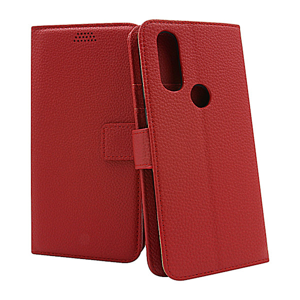 New Standcase Wallet Motorola One Action Röd