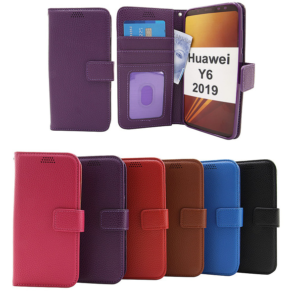 New Standcase Wallet Huawei Y6 2019 Röd