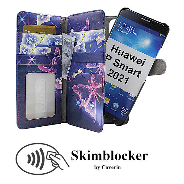 Skimblocker XL Magnet Designwallet Huawei P Smart 2021