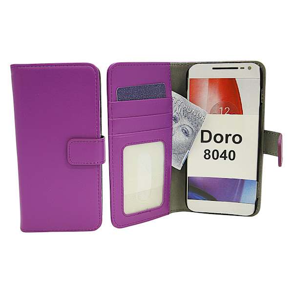 Skimblocker Magnet Wallet Doro 8040 Lila