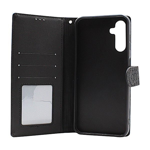 Flower Standcase Wallet Samsung Galaxy A14 5G Lila