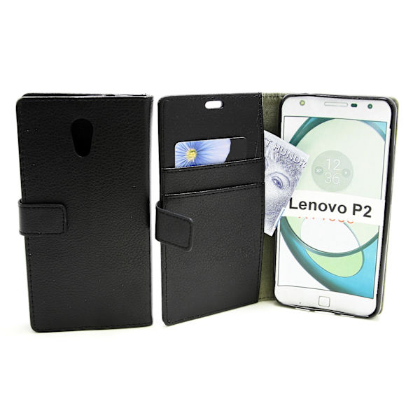Standcase Wallet Lenovo P2 Svart