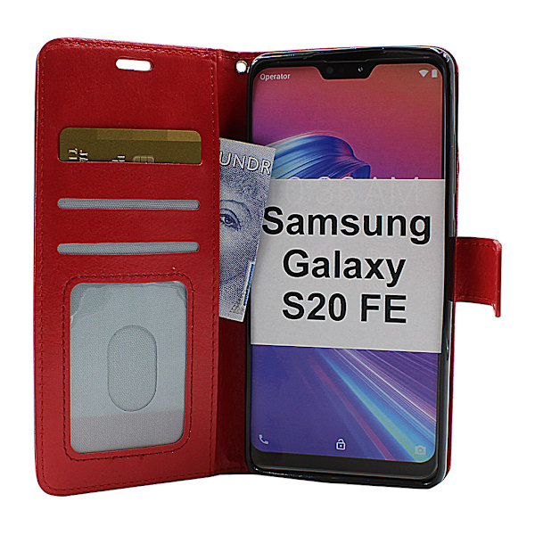 Crazy Horse Wallet Samsung Galaxy S20 FE/S20 FE 5G (Svart) Svart