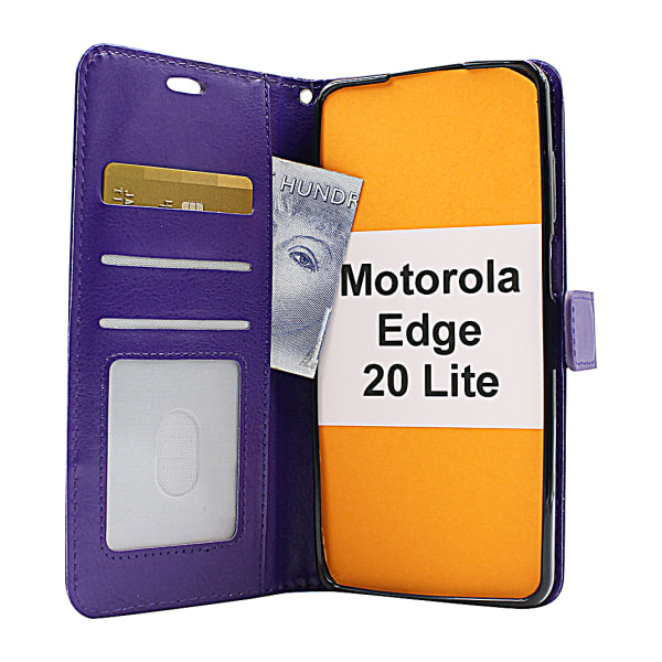 Crazy Horse Wallet Motorola Edge 20 Lite Turkos