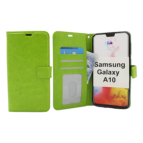 Crazy Horse Wallet Samsung Galaxy A10 (A105F/DS) Grön
