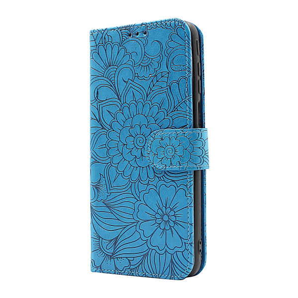 Flower Standcase Wallet Motorola Moto G31/G41 Grå