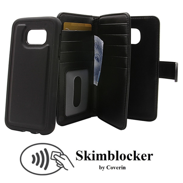 Skimblocker XL Magnet Wallet Samsung Galaxy S7 (G930F) Lila