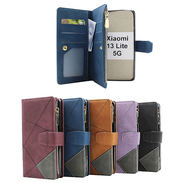 XL Standcase Lyxfodral Xiaomi 13 Lite 5G Svart