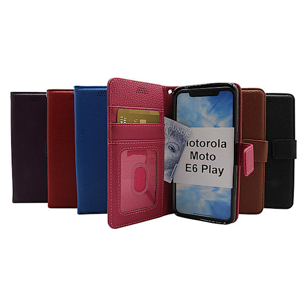 New Standcase Wallet Motorola Moto E6 Play Lila