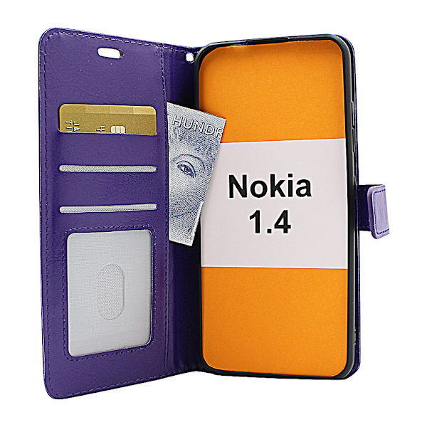 Crazy Horse Wallet Nokia 1.4 Grön
