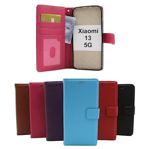 New Standcase Wallet Xiaomi 13 5G Svart